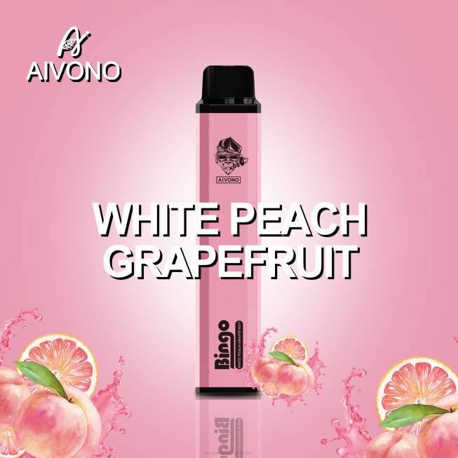 Aivono AIM BINGO 4000 White Peach Grapefruit - 0668134 Cheapest Vape Wholesale