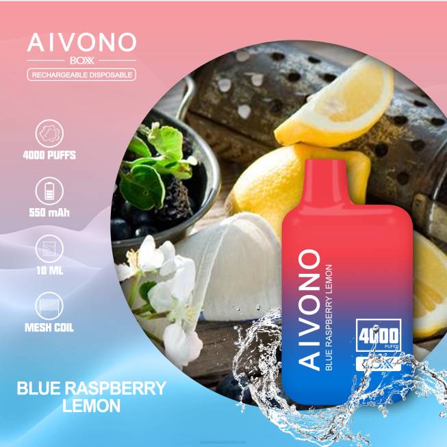 Aivono AIM BOXX 4000 Blue Raspberry Lemon - 0668217 Electronic Cigarette Wholesale