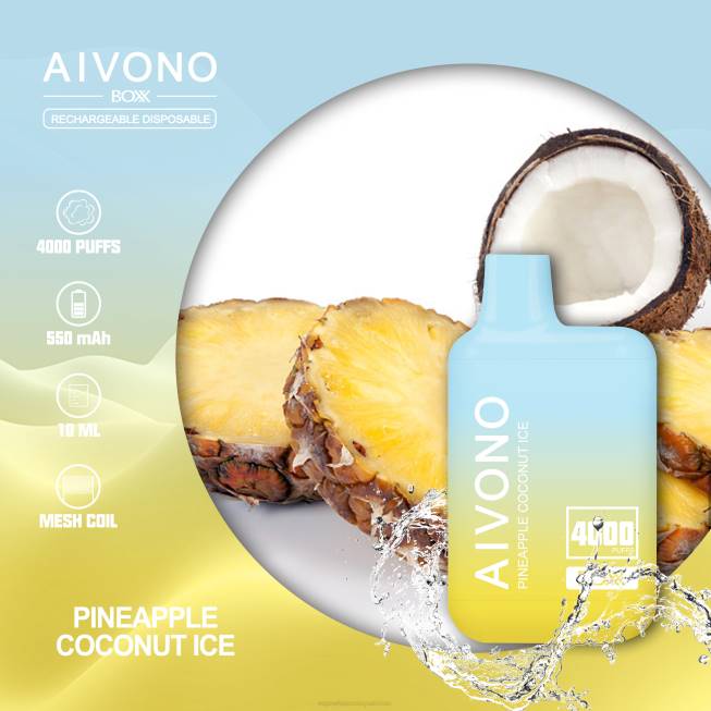 Aivono AIM BOXX 4000 Pineapple Coconut Ice - 0668222 Vape Wholesale Prices