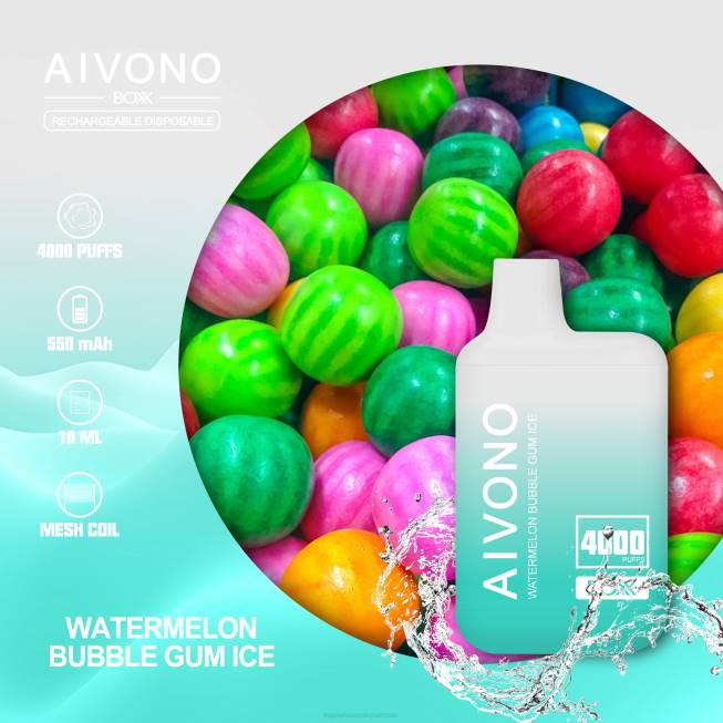 Aivono AIM BOXX 4000 Watermelon Bubble Gum Ice - 0668227 Electronic Cigarette Wholesale