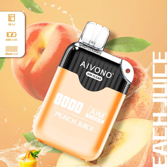 Aivono AIM CLEAR 8000 Peach Juice - 0668203 Vape Companies In Pakistan