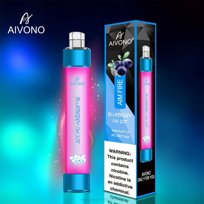 Aivono AIM FIRE 1000 Blueberry On Ice - 0668326 E Cig Wholesale