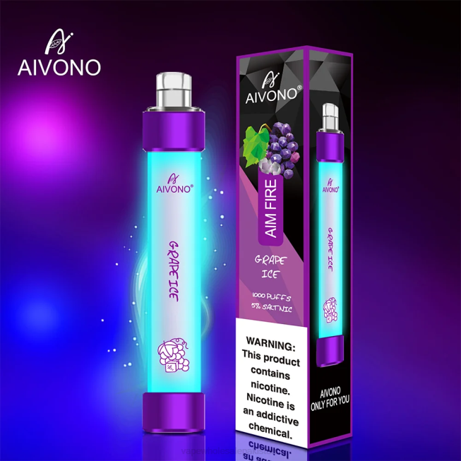Aivono AIM FIRE 1000 Grape Ice - 0668329 E Cigarettes Wholesale Suppliers