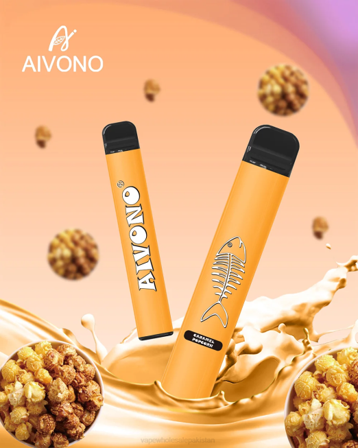 Aivono AIM FISHBONE 600 Caramel Popcorn - 0668286 E Cig Wholesale