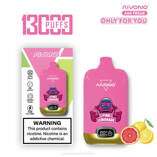 Aivono AIM FREAK 13000 Pink Lemonade - 0668249 E Cigarettes Wholesale Suppliers