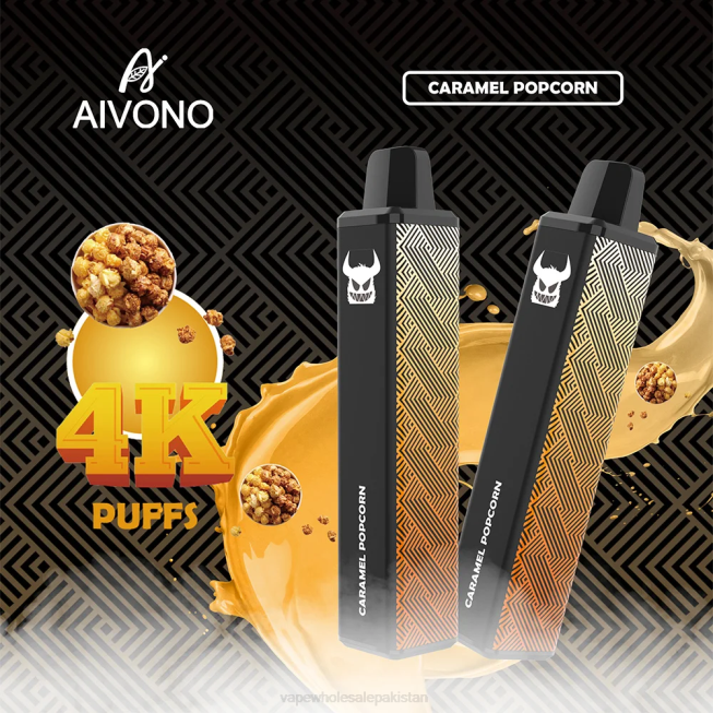 Aivono AIM FREAK 4000 Caramel Popcorn - 0668261 Vape Wholesale Pakistan
