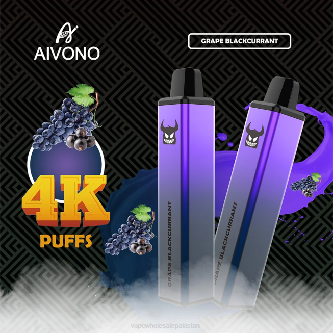 Aivono AIM FREAK 4000 Grape Blackcurrant - 0668259 E Cigarettes Wholesale Suppliers