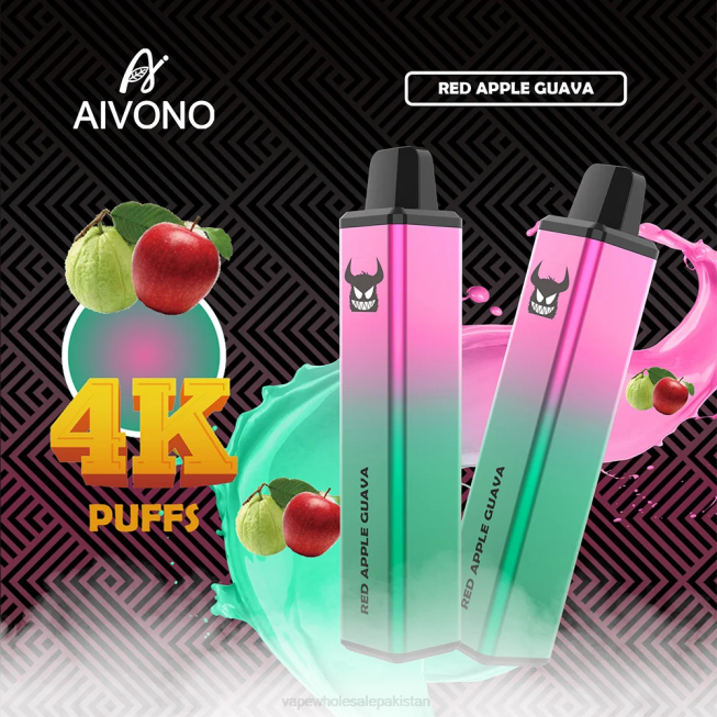 Aivono AIM FREAK 4000 Red Apple Guava - 0668257 Electronic Cigarette Wholesale