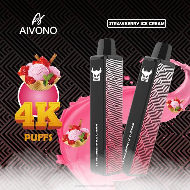 Aivono AIM FREAK 4000 Strawberry Ice Cream - 0668263 Vape Companies In Pakistan