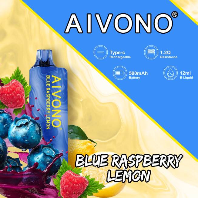 Aivono AIM GUN 7000 Blueberry Raspberry Lemon - 0668109 E Cigarettes Wholesale Suppliers