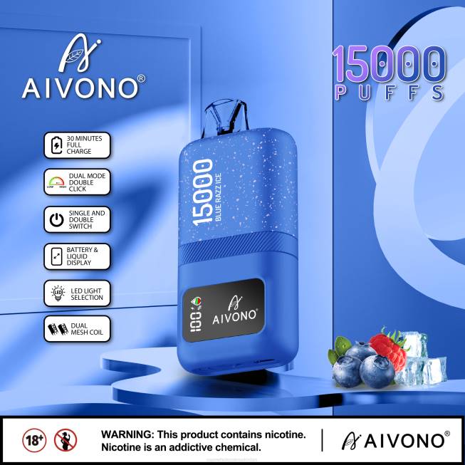 Aivono AIM magic 15000 Blue Razz Ice - 066864 Cheapest Vape Wholesale