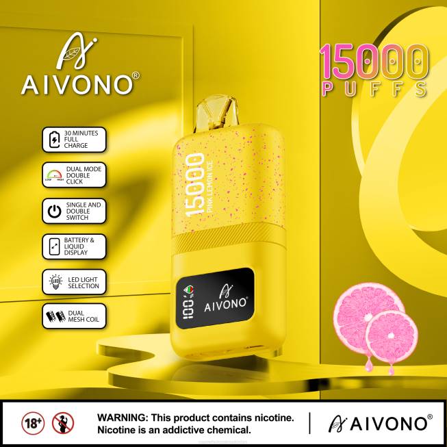 Aivono AIM magic 15000 Pink Lemon Ice - 066861 Vape Wholesale Pakistan