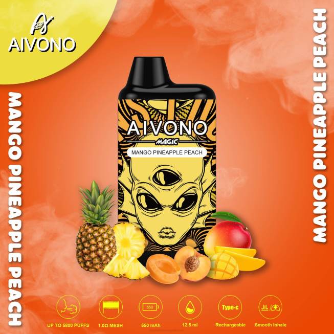 Aivono AIM MAGIC 5800 Mouth Box Cigarette Mango Pineapple Peach - 066888 Electronic Cigarette Wholesale Supplier