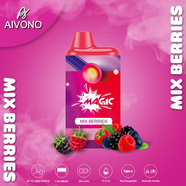 Aivono AIM MAGIC 5800 Mouth Box Cigarette Mix Berries - 0668100 Electronic Cigarette Wholesale Price