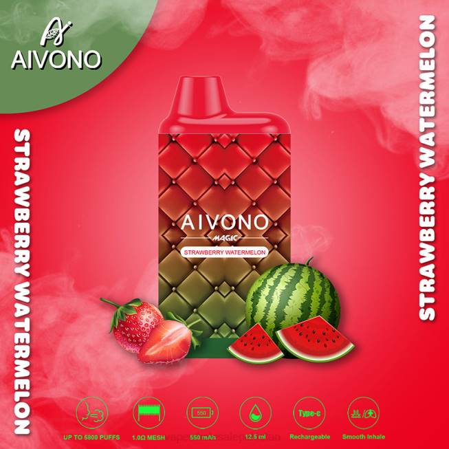 Aivono AIM MAGIC 5800 Mouth Box Cigarette Strawberry Watermelon - 066899 E Cigarettes Wholesale Suppliers
