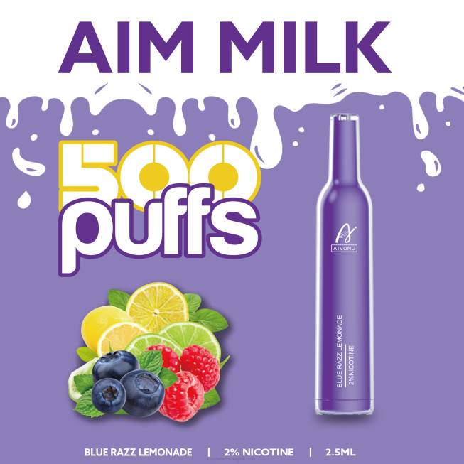 Aivono AIM MILK 500 Blue Razz Lemonade - 0668264 Cheapest Vape Wholesale