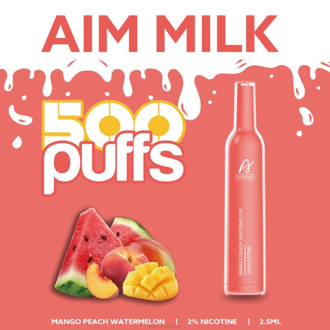 Aivono AIM MILK 500 Mango Peach Watermelon - 0668268 Electronic Cigarette Wholesale Supplier