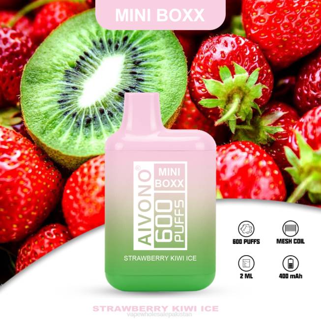 Aivono AIM MINI BOXX 600 Strawberry Kiwi Ice - 0668234 Cheapest Vape Wholesale