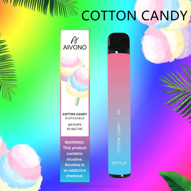 Aivono AIM PLUS 800 Cotton Candy - 0668178 Electronic Cigarette Wholesale Supplier