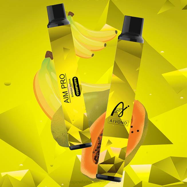 Aivono AIM PRO 1500 Banana Papaya - 0668169 E Cigarettes Wholesale Suppliers