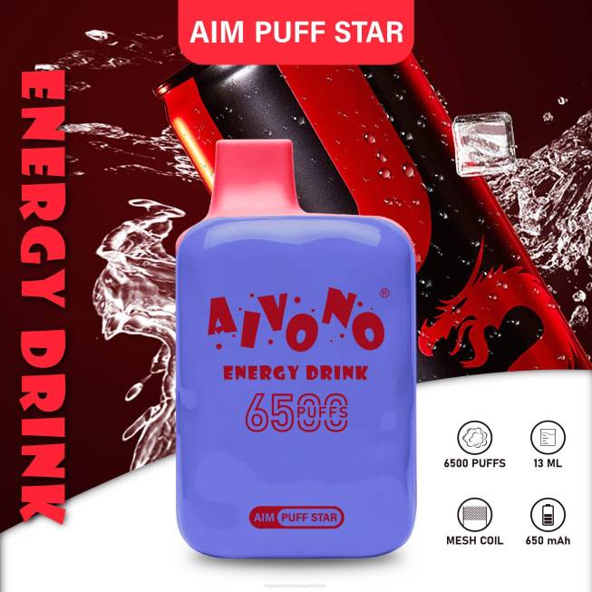 Aivono AIM PUFF STAR 6500 Energy Drink - 0668293 Vape Companies In Pakistan