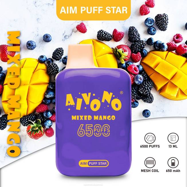 Aivono AIM PUFF STAR 6500 Mixed Mango - 0668296 E Cig Wholesale