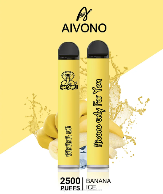 Aivono AIM SNAKE 2500 Banana Ice - 0668298 Electronic Cigarette Wholesale Supplier