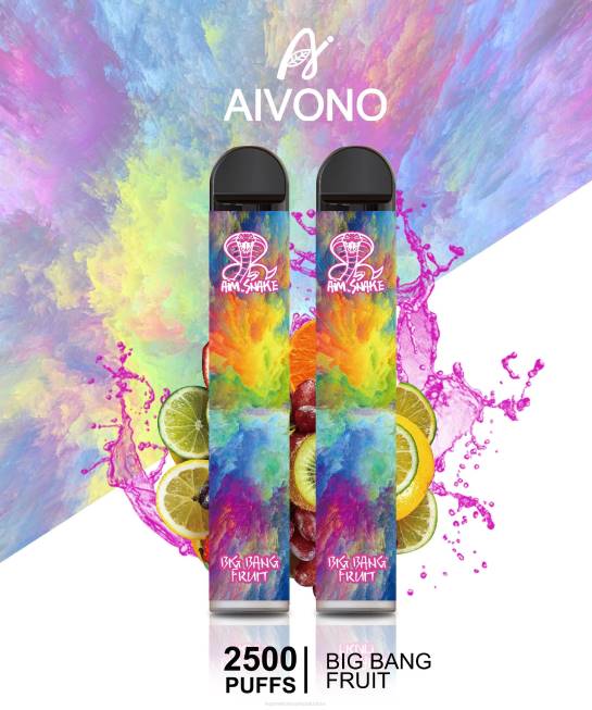 Aivono AIM SNAKE 2500 Big Bang Fruit - 0668322 Vape Wholesale Prices