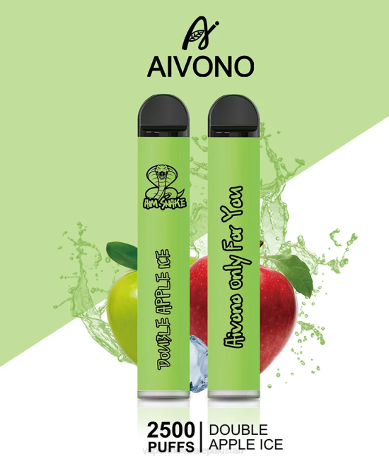Aivono AIM SNAKE 2500 Double Apple Ice - 0668304 Cheapest Vape Wholesale