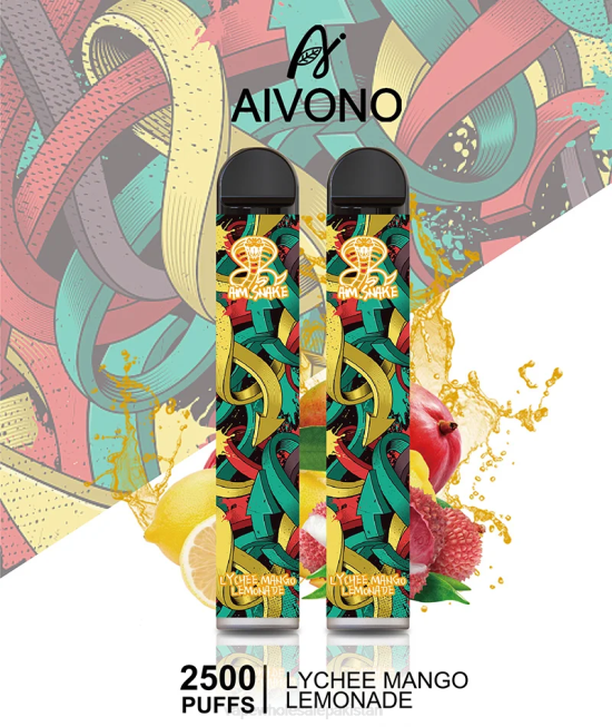 Aivono AIM SNAKE 2500 Lychee Mango Lemonade - 0668308 Electronic Cigarette Wholesale Supplier
