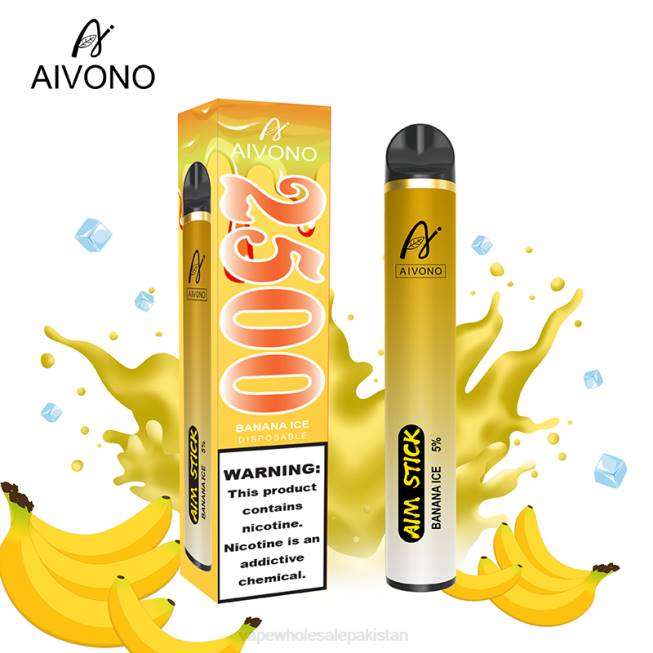 Aivono AIM STICK 2500 Banana Ice - 0668151 Vape Wholesale Pakistan