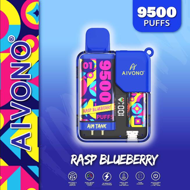 Aivono AIM TANK 9500 Rasp Blueberrry - 066833 Vape Companies In Pakistan