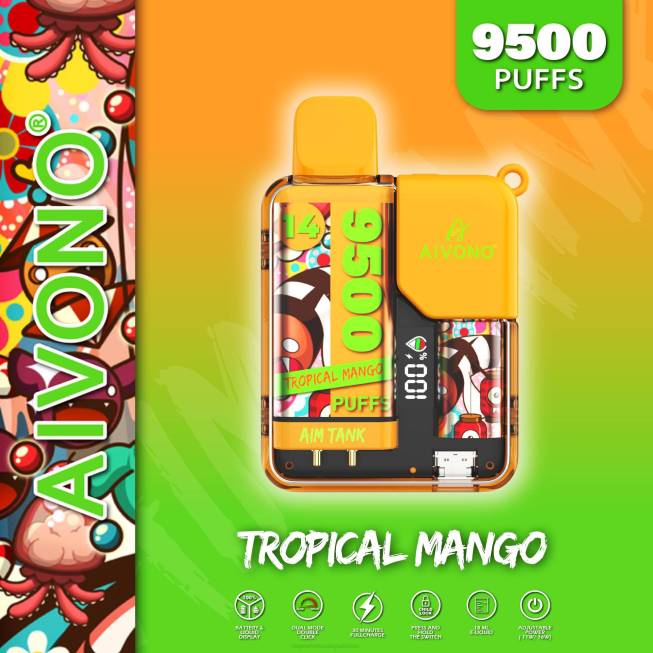 Aivono AIM TANK 9500 Tropical Mango - 066839 E Cigarettes Wholesale Suppliers