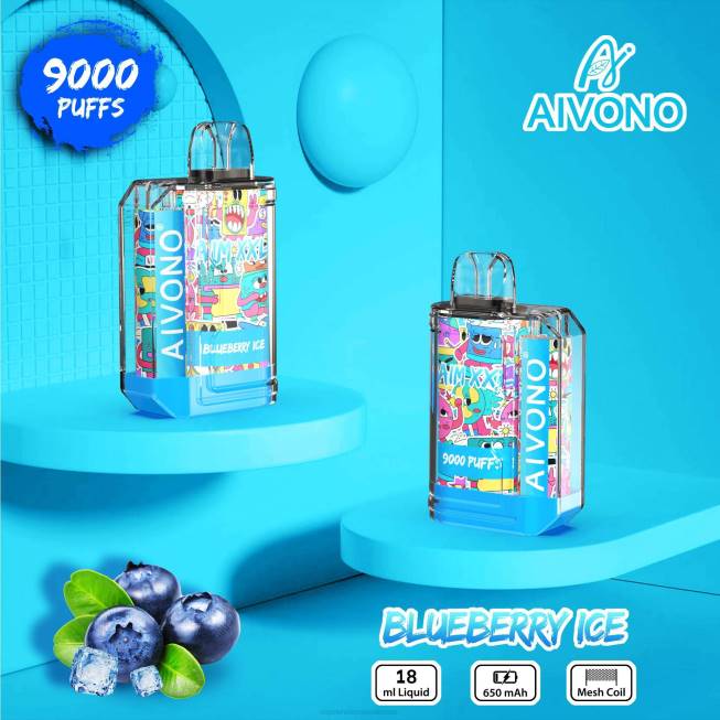 Aivono AIM XXL 9000 Mouth Sticker Transparent Blueberry Ice - 066850 Electronic Cigarette Wholesale Price