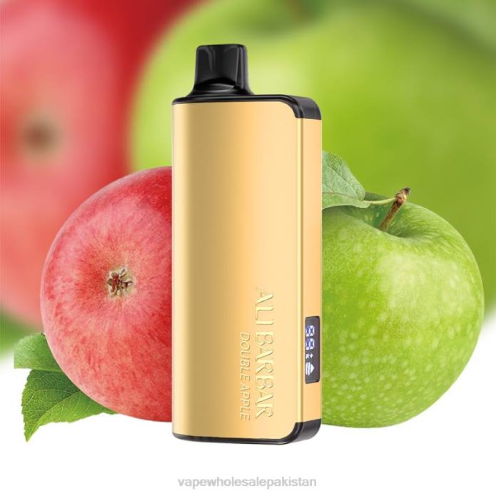 E Cigarette Wholesale 284D47 Alibarbar Ingot 20000 Disposable Vape Double Apple