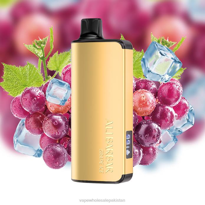 E Cig Wholesale 284D20 Alibarbar Ingot 9000 Disposable Vape Grape Ice
