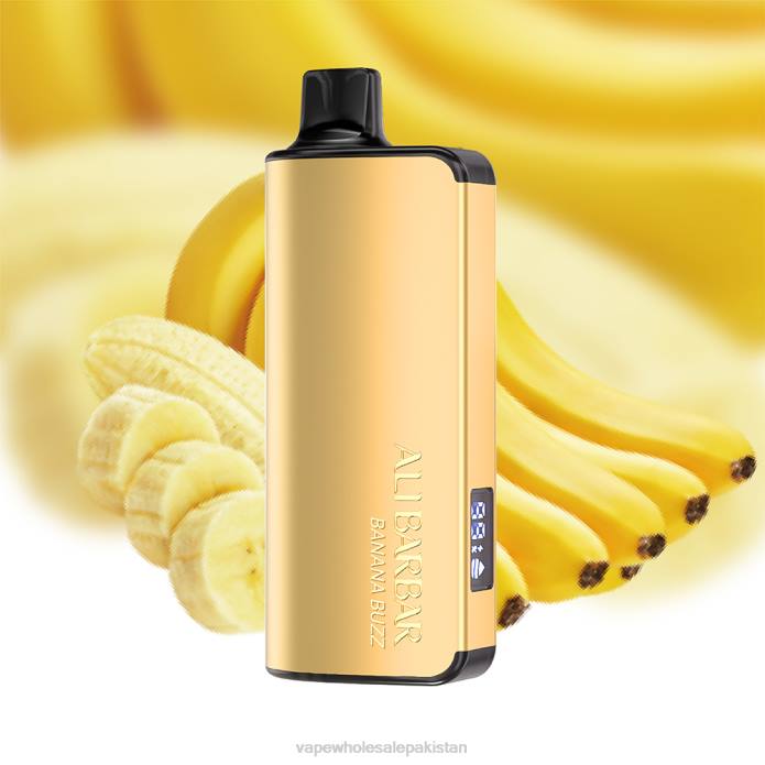 E Cig Wholesale 284D27 Alibarbar Ingot 9000 Disposable Vape Banana Buzz