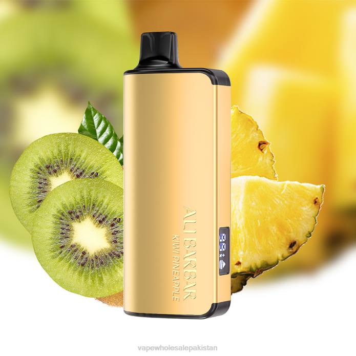 Electronic Cigarette Wholesale 284D21 Alibarbar Ingot 9000 Disposable Vape Kiwi Pineapple