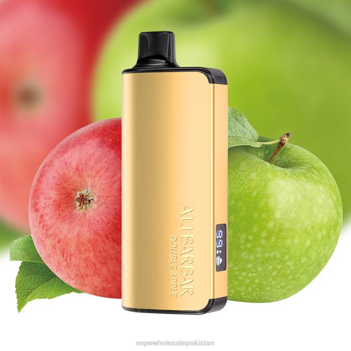 Electronic Cigarette Wholesale 284D28 Alibarbar Ingot 9000 Disposable Vape Double Apple