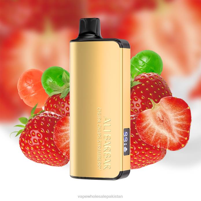 Vape Companies In Pakistan 284D17 Alibarbar Ingot 9000 Disposable Vape Chupa Chups Strawberry