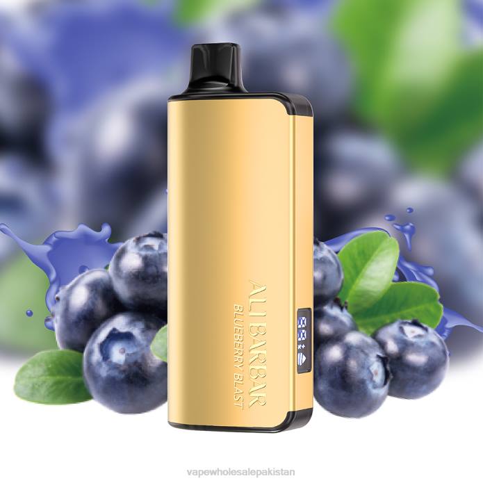 Vape Wholesale Pakistan 284D15 Alibarbar Ingot 9000 Disposable Vape Blueberry Blast