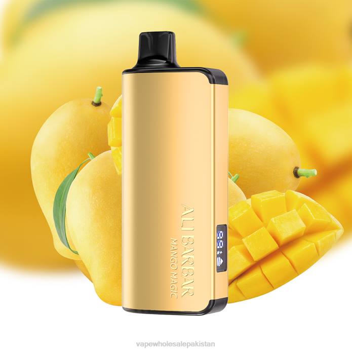 Vape Wholesale Pakistan 284D29 Alibarbar Ingot 9000 Disposable Vape Mango Magic
