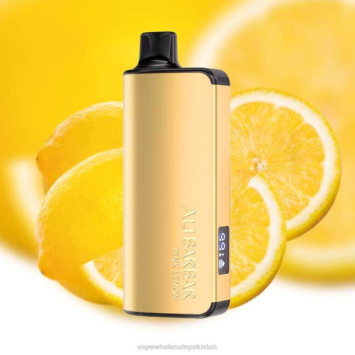 Vape Wholesale Prices 284D23 Alibarbar Ingot 9000 Disposable Vape Pink Lemon