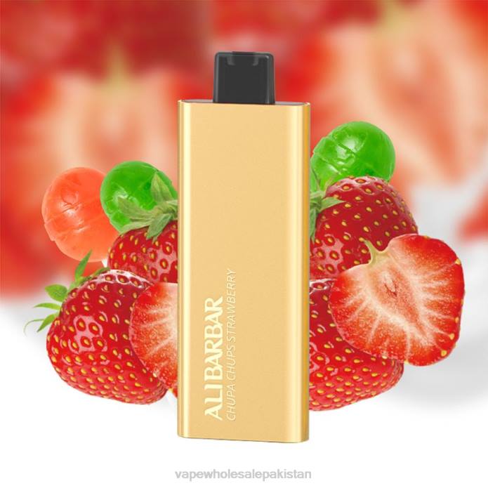 Cheapest Vape Wholesale 284D53 Alibarbar Pandora 7000 Disposable Vape Chupa Chups Strawberry