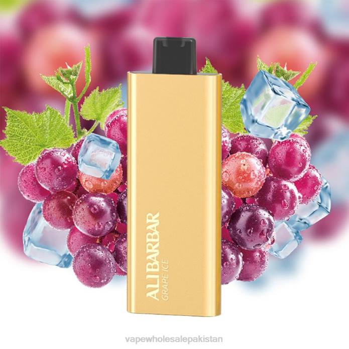 Electronic Cigarette Wholesale 284D56 Alibarbar Pandora 7000 Disposable Vape Grape Ice