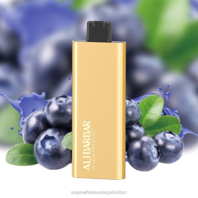 Vape Wholesale Pakistan 284D50 Alibarbar Pandora 7000 Disposable Vape Blueberry Blast