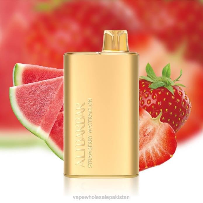 E Cig Wholesale 284D13 Alibarbar Rich 8000 Disposable Vape Strawberry Watermelon