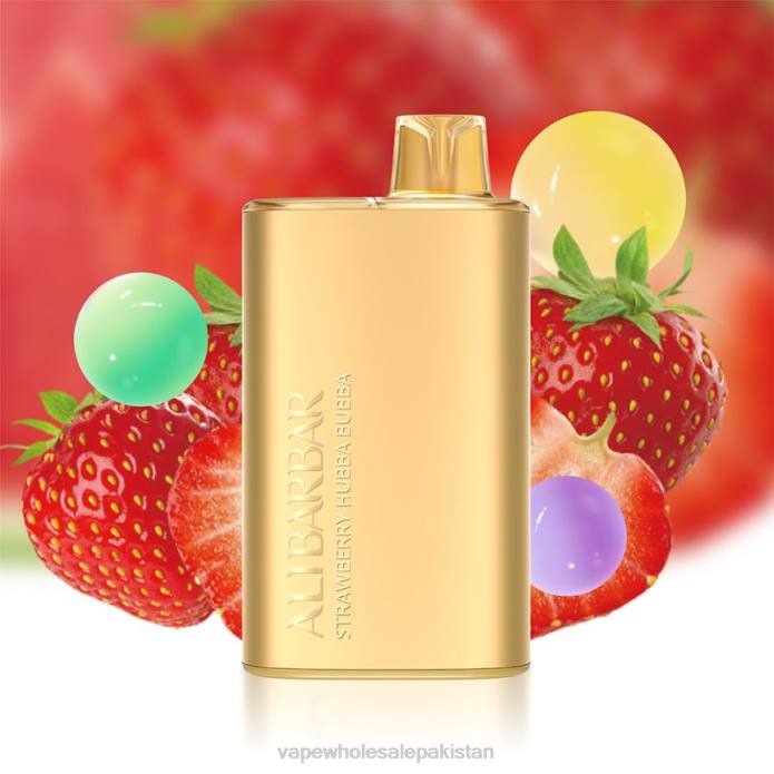 E Cigarette Wholesale 284D12 Alibarbar Rich 8000 Disposable Vape Strawberry Hubba Bubba