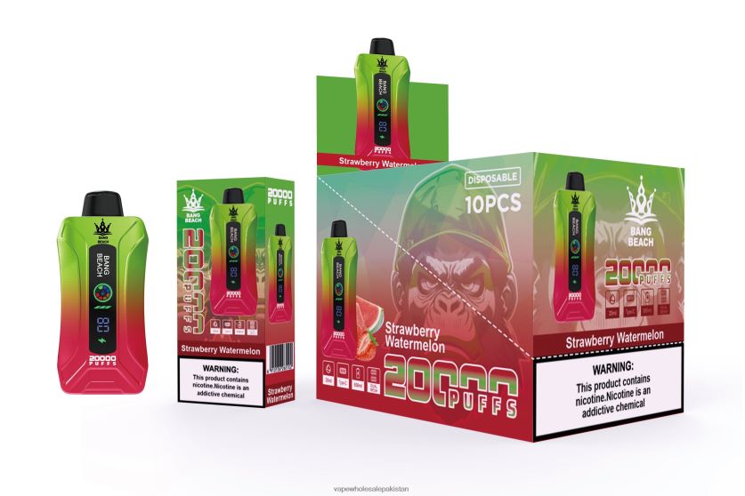 Bang Beach 20000 Puffs Smart Screen Vape FL64883 - Vape Companies In Pakistan Strawberry Watermelon