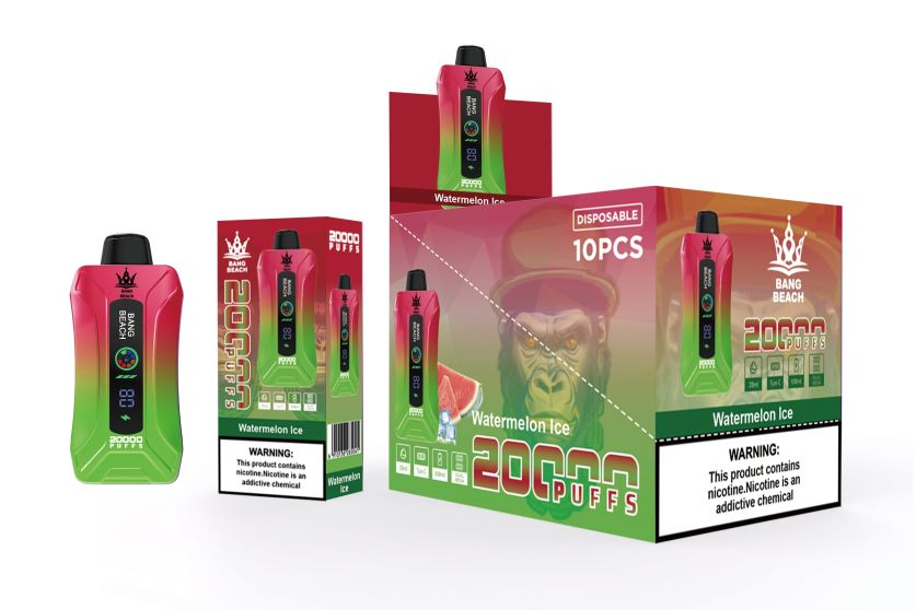 Bang Beach 20000 Puffs Smart Screen Vape FL64887 - Vape Wholesale Pakistan Watermelon Ice